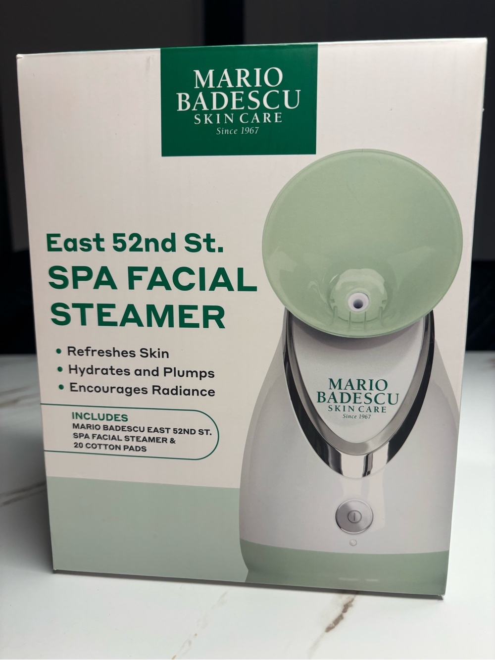 Mario Badescu Spa Facial Steamer in Mint Green & White